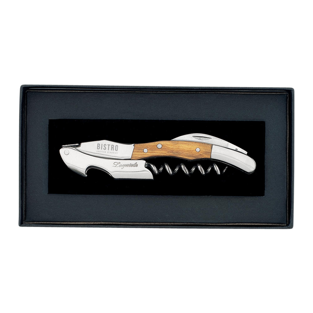 Laguiole Sommelier Corkscrew in Black Gift Box