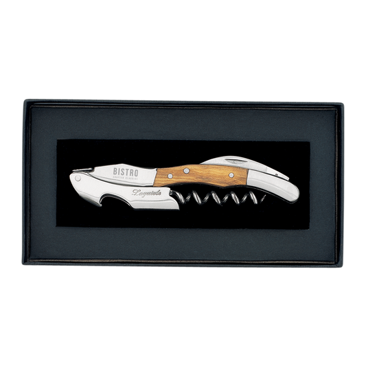 Laguiole Sommelier Corkscrew in Black Gift Box